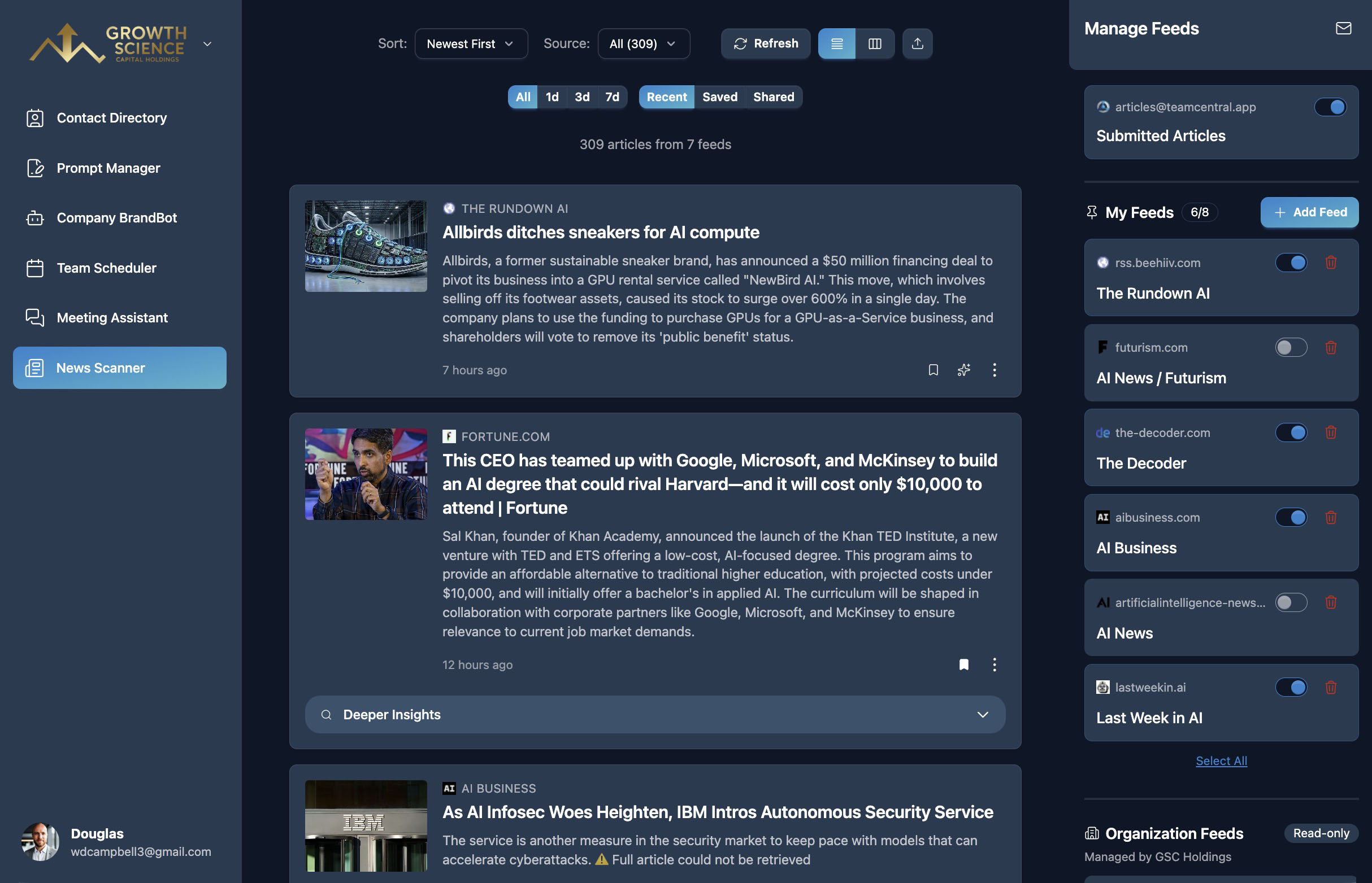 News Scanner screenshot
