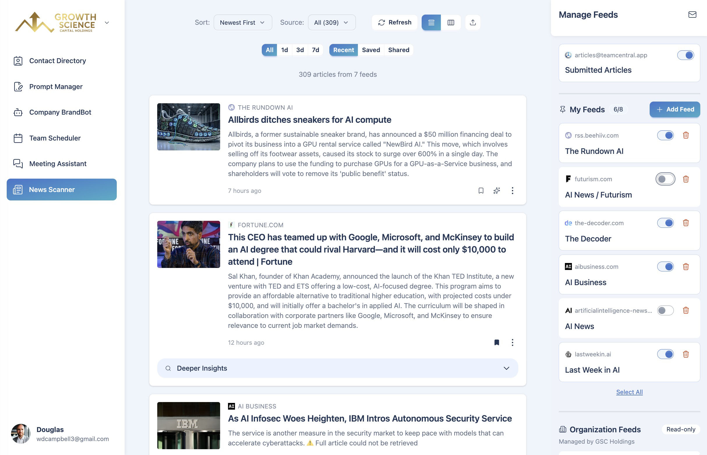 News Scanner screenshot